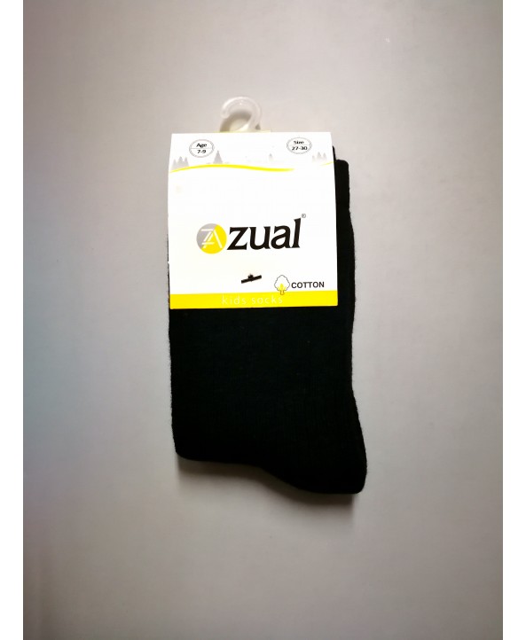 Zual детски термо чорапи изчистени черни